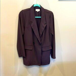 MELLODAY Plum Blazer Professional Suit Jacket